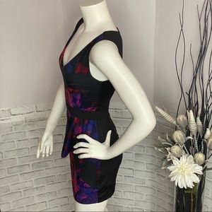 NWOT Bebe Bodycon Multicolor Mini Dress